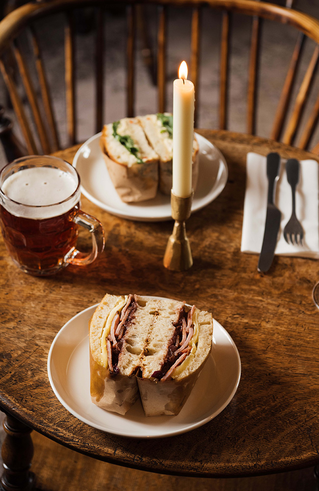 Pub dining at the White Horse Holme-next-the-Sea in North Norfolk.
