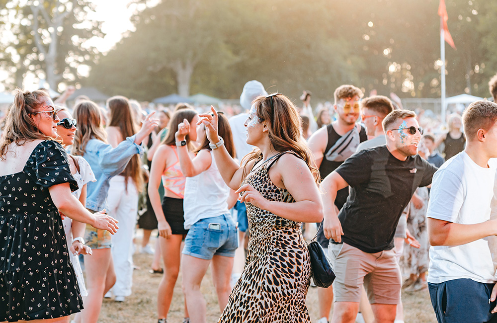 Dancing at Classic Ibiza in Norfolk.
