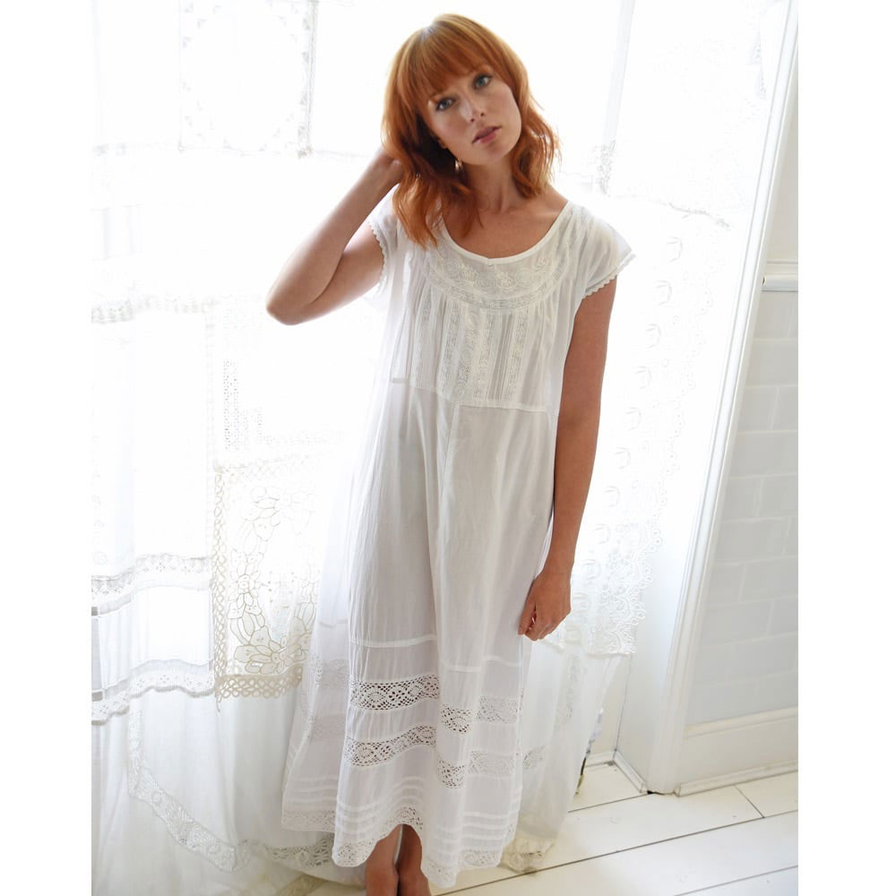 Victoria Goss romantic Victorian style white nightdresses.