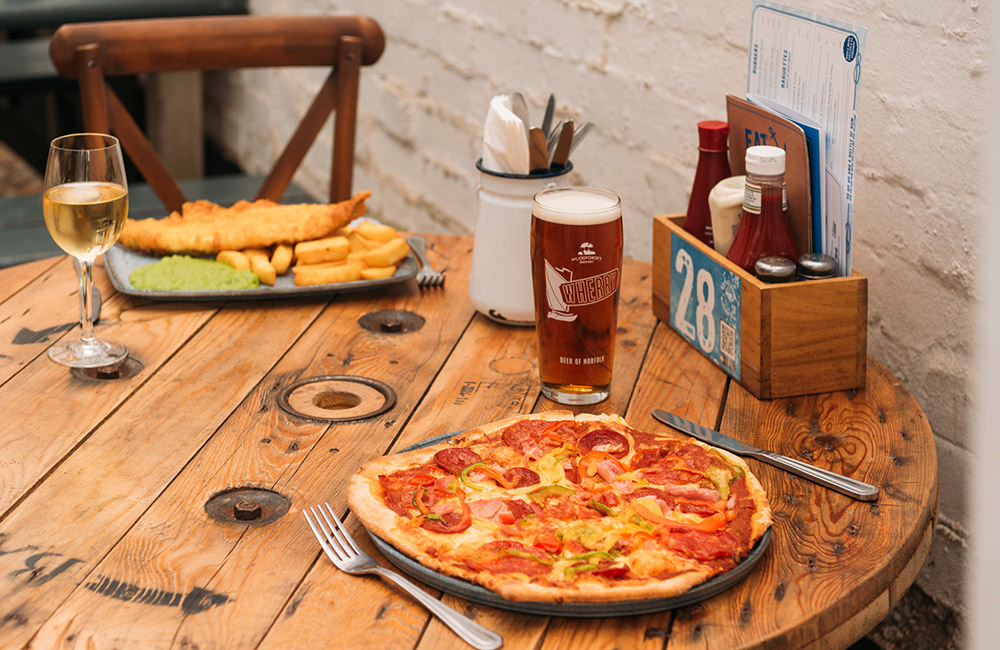 The food at The Jolly Sailors in Brancaster Staithe, North Norfolk.